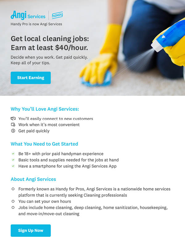 NEED HOUSE CLEANERS TO START THIS WEEK Earn at least 40/hr general labor job employment